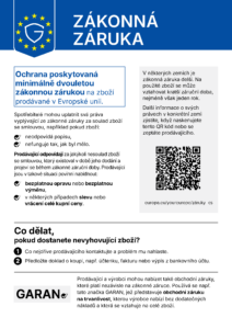 Harmonizované oznámení EU o zákonné záruce shody