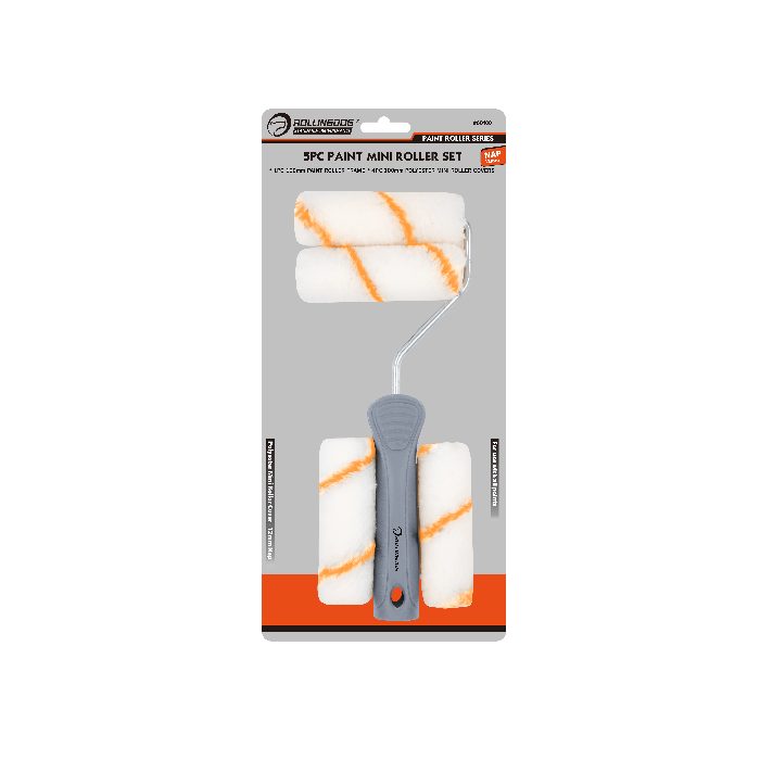 Mini váleček 10 cm – sada 5 ks (rám + 4 návleky) – ROLLINGDOG